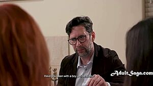 Lauren Phillips Tests Teen Virgin with Wetness Challenge in Stepmom Lesbian Play