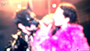 brunette babe in vigilante city fantasy sucks monster cock hardcore