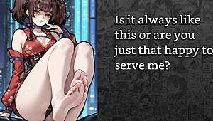imagine faygrey mumei owning you as foot slave with joi humiliation