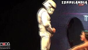 Sexy Spanish Brunette Pornstar Gets Acrobatic Hardcore Fuck at Holiday Big Tits Party