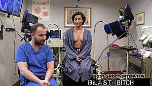 Nurse rebel wyatt in latex gloves moans sucking patient cock twice before pussy missionary blasting cum pov