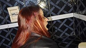 hey wife flashes stranger in dirty bar bathroom fuck