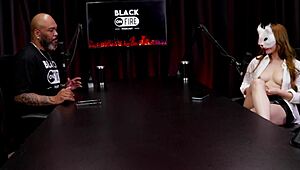 Victoria Rubro swings watched in sheer red fucks doctor sucks cuckold crowd