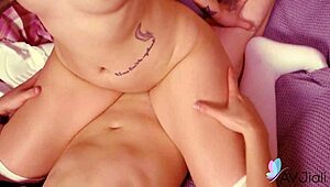 young chinese teen craves hard cock riding moaning with shaved pussy close-up