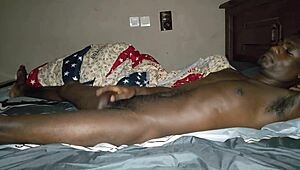 she wakes up horny for early morning solo masturbation fun on her bed