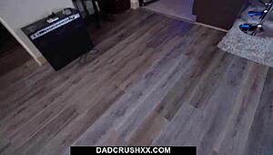 Fat Ass Step Daughter Gia Derza Dances Seductively for Daddy's Gaze