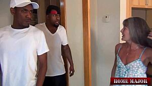 i feel leilani lei's mature heart racing from two bbc studs servicing her