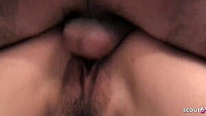 Cute Petite Asian Teen Defloration Creampie by Step-Mom's Friend