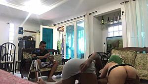 interracial mff threesome with thick codara melissa aleczander leaves me aching with desire