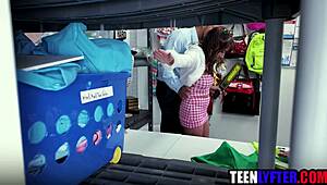 Teen Slut's Shaved Pussy Pounded By Cop For Shoplifting In Uniform Reality Fuck!