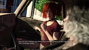 casey's unshaved outdoor path tempts deeper into public redhead secrets