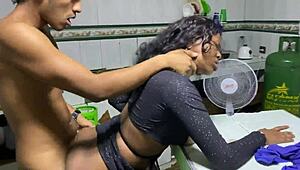 stepmom's tight spot gets filled up in steamy shower play