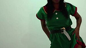 mmm this delicious sexy latina brunette craves intense assplay fantasy massage flashing