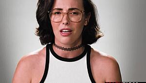 casey calvert's perfect tits tease during solo pussy play