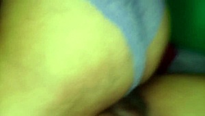 why's this brunette married cheater riding reverse cowgirl with her huge gaping ass?