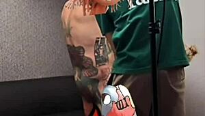 veronicas first tattoo dick code name animal pounds her shaved pussy!