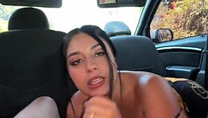 Hot Stepsister Delivers Impressive Outdoor Cum in Mouth Finish