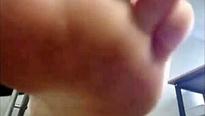 Ready to worship my feet while i humiliate your tiny cock in this femdom sexting clip?