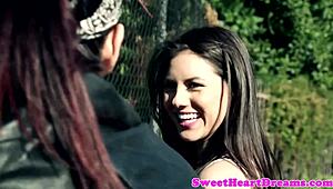 Teen Lesbians Lick Wet Cunts Passionately