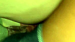 Hairy Petite Bitch's Tiny Wet Pussy Stuffed Full with Hot Creampie Load