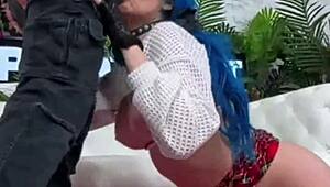 Jewelz Blu Begs Nade Nasty's Brutal Sloppy Pounding