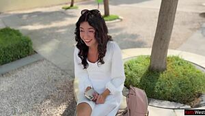 stranger girl agrees to public cumwalk for iphone with outdoor doggystyle riding cumshot