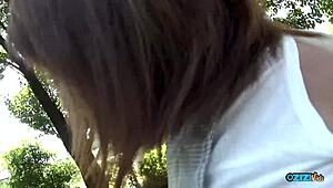 i'm pushin limits with this innocent asian girl's heavenly blowjob from the park damn