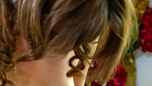 sabrina taylor jerks him off in the bathroom until he blasts her tits