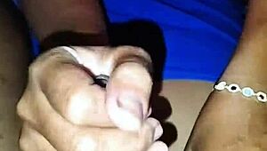 new secretary must stroke and tease boss cock closeup before work starts