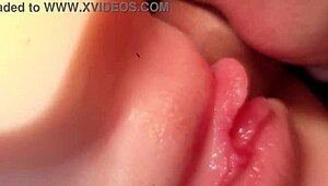 close up virgin tight pussy stretched first time in missionary creampie