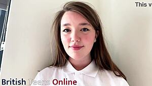 British Teen 18+ In Polo Shirt Sucks Huge Cock With Facial Cumshot In Public Stockings