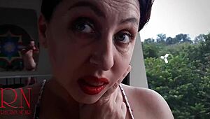 boss forces maid to suck his cock in domination scene