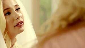 imagine this gorgeous young bride carolina sweets licking granny julia ann's milf pussy tribbing