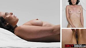 casey calvert's perfect tits tease during solo pussy play