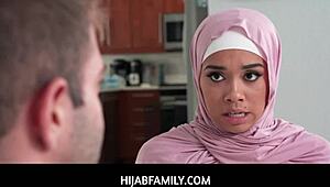 uh innocent hijab stepsis willow ryder tries blowjob n pussy stuff