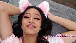 petite asian jade kimiko swaps taboo favors with stepbro