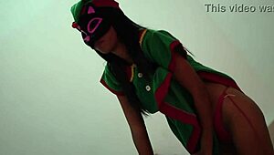 mmm this delicious sexy latina brunette craves intense assplay fantasy massage flashing