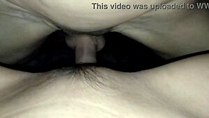 geek girl glasses bent over doggystyle tight shaved pussy creampie