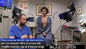 Nurse rebel wyatt in latex gloves moans sucking patient cock twice before pussy missionary blasting cum pov