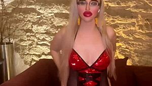 the belly dancer fuck doll sways her huge belly to music before getting railed hard