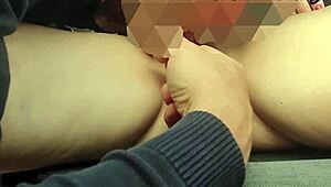 watch me lick my wife's pussy in public car till she squirts hard 🚗💦