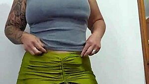 My swollen pussy stretches bikini way too tight now