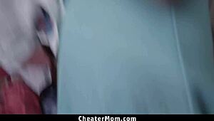 stepmom ride stepson cowgirl big cock orgasm taboo as husband away cheatermom fantasy