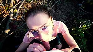 whoa she just pulled panties up post creampie right in the park?