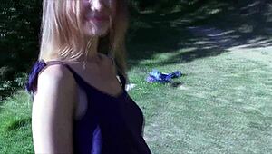 hey, wanna see this beautiful amateur couple fucking outdoors by the lake?