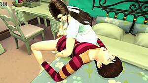 college teen mommy femdom rough creampie in sims 4 machinima porn panties aside