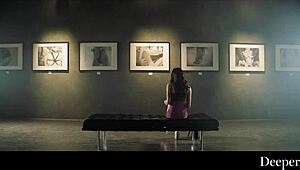 sultry jade fucks hard in public at the art gallery 🔥💦🎨