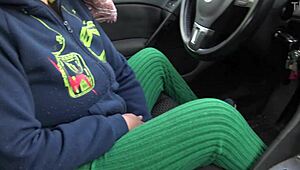 stepmom flashes hairy pussy for stepson's big 18th birthday surprise!