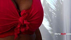 ebony stepmom teaches with busty smothering facesit