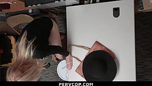 Terrified Teen and Grandma Endure Brutal Punishment from Perverted Guard for Shoplifting Pervcop